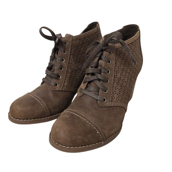 Womens Timberland Rudston Perf 8132R Lt Brown Leather Lace Up Shoe Boots 6.5 - Picture 1 of 6